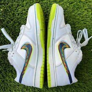 Nike Dunk Low GS '3D Swoosh Grey' Grade School Size 6.5Y/7.5W(DV3478-100)